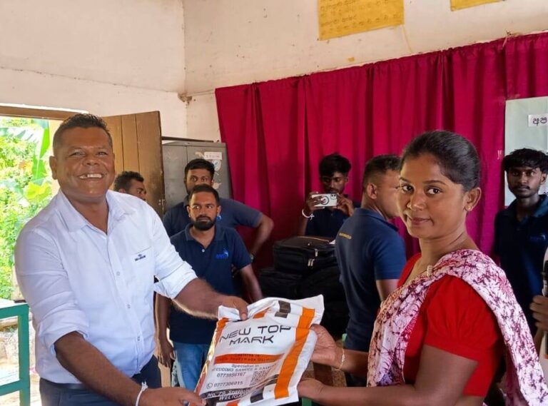 Donations from Solar Impulse to a damaged Sri Lankan school after Ditwah