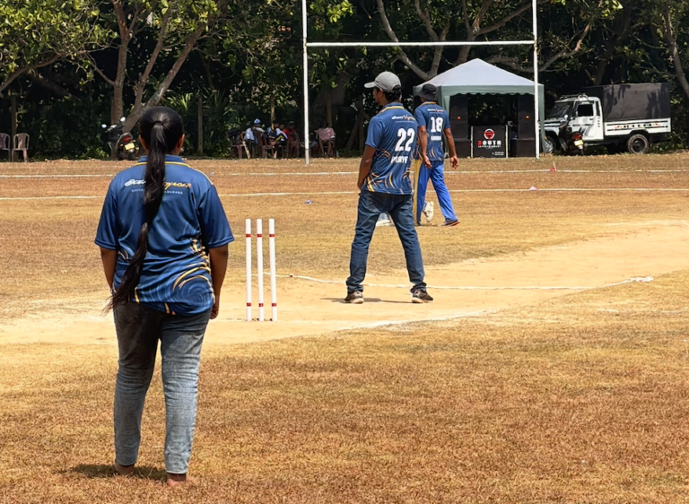 The SLYG annual cricket match : One field, one group, one tradition before Sri Lankan New Year.